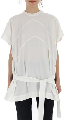 Givenchy Panelled Tie-Waist T-Shirt