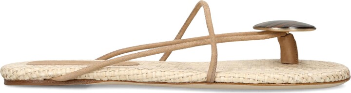 Christopher Esber Leather Doma Stoned Sandals