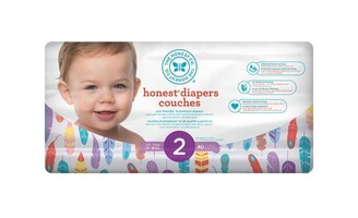 The Honest Company Diapers - Size 2 - Painted Feathers