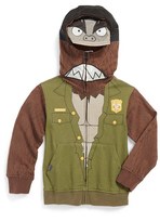 Thumbnail for your product : Volcom 'Brettsquatch' Glow-in-the-Dark Bigfoot Mask Hoodie (Little Boys)