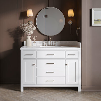 Winston Porter Abbate 48.25" Single Bathroom Vanity Set
