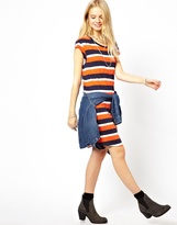 Thumbnail for your product : Pepe Jeans Striped T-Shirt Dress