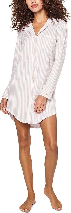 Petite Plume Piped Sleep Shirt