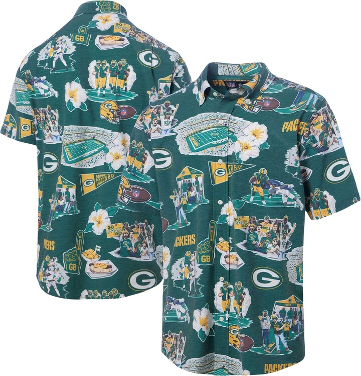 Reyn Spooner Men's Green Green Bay Packers Scenic Button-Down Shirt