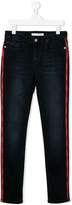Thumbnail for your product : Calvin Klein Kids TEEN striped denim jeans