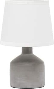 Simple Designs Mini Bocksbeutal Ceramic Table Lamp in Gray