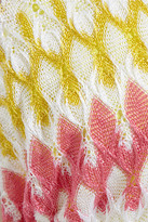 Thumbnail for your product : Missoni Diamantino Rilievo reversible crochet-knit triangle bikini