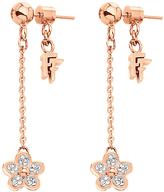Thumbnail for your product : Folli Follie Wonder Flower Collection Crystal Set Rose Gold Plated Drop Earrings