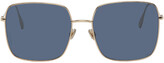 Thumbnail for your product : Christian Dior Gold & Blue DiorStellaire1xS Sunglasses