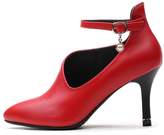 Thumbnail for your product : Dethan Womens Pointed Toe Ankle Strap Fashion Pump Sexy Bootie Boot
