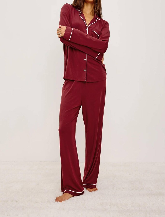 Rails Varra Pajama Set In Cabernet