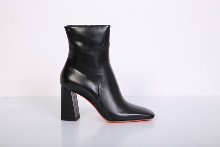 santoni leather ankle boots