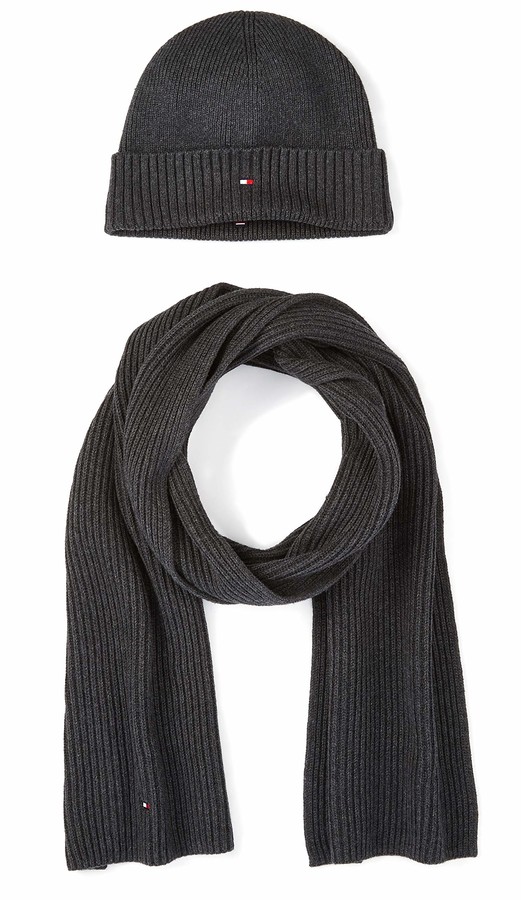 tommy hilfiger scarf and hat