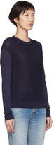 Thumbnail for your product : Carven Navy Ruched Sleeves Pullover