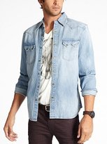 Thumbnail for your product : GUESS Patchwork Denim Shirt