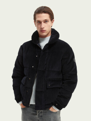 Scotch & Soda Corduroy organic cotton puffer jacket | Men - ShopStyle  Outerwear