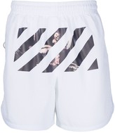 Thumbnail for your product : Off-White Caravaggio diag stripe shorts