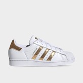 womens gold superstars