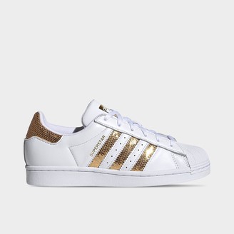 adidas superstar slip on womens gold