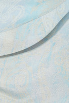Thumbnail for your product : Erdem Blair draped printed silk top