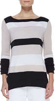 Thumbnail for your product : Joan Vass Bold-Striped Knit Easy Tunic, Women's