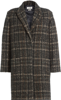 Zadig & Voltaire Manteau droit à carreaux avec laine et alpaga