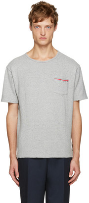 Thom Browne Grey Distressed T-Shirt