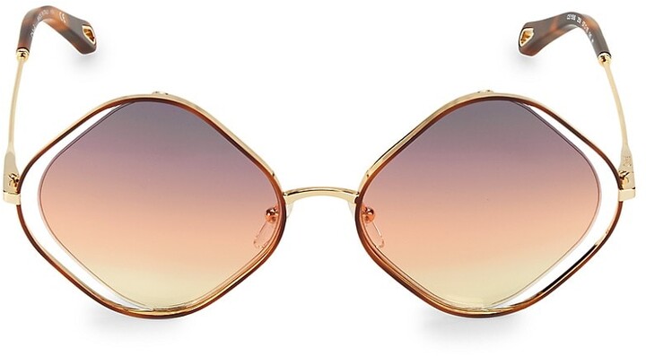 Chloé Poppy 57MM Diamond-Shape Sunglasses - ShopStyle