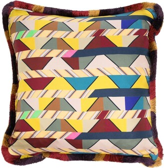 Pierre Louis Mascia Aloe patterned-jacquard cushion