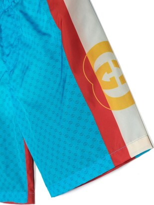 Gucci Children Monogram Panelled Swim Shorts