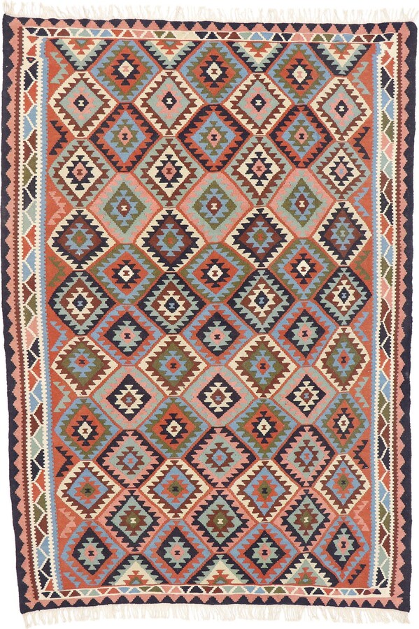 1stDibs Vintage Persian Shiraz Kilim Rug With Southwestern Tribal Style