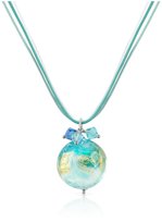 Thumbnail for your product : Murano House of Mare - Turquoise Glass Pendant w/ Lace