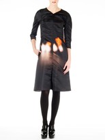 Thumbnail for your product : Carven Satin Headlight Print Dress