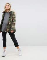 Thumbnail for your product : ASOS Maternity Ultimate Camo Parka
