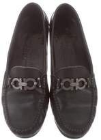 Thumbnail for your product : Ferragamo Leather Round-Toe Loafers