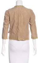 Thumbnail for your product : Dolce & Gabbana Suede Lace-Trimmed Jacket