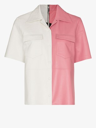REMAIN Pink Sienna Leather Shirt