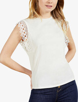 Thumbnail for your product : Ted Baker Lace-sleeve cotton top