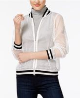 Thumbnail for your product : Say What Juniors' Mesh Bomber Jacket