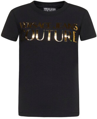 Versace Jeans Couture Logo Printed Crewneck T-Shirt
