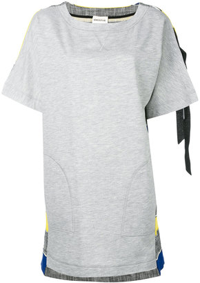 Semi-Couture Semicouture - stripe detail sweatshirt dress - women - Cotton/Polyamide/Spandex/Elastane - 42