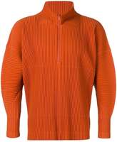 Thumbnail for your product : Issey Miyake Homme Plissé ribbed fitted jacket