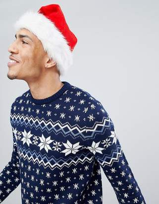 ASOS TALL Holidays Sweater With Snowflake Design