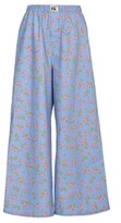Floral Print Pajama Pants Blue 