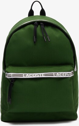 Lacoste Unisex Neocroc Backpack with Zipped Logo Straps - One Size