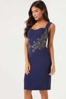 Thumbnail for your product : Navy Embellished Waist Bodycon Dress