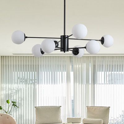 Corrigan Studio Donato 8 - Light Sputnik Modern Linear Chandelier