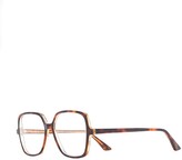 Thumbnail for your product : Emmanuelle Khanh Sqaure Frame Tortoiseshell Glasses