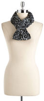 Thumbnail for your product : Cejon Leopard Print Faux-Fur Infinity Loop Scarf
