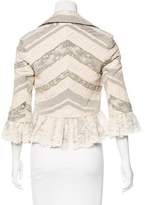 Thumbnail for your product : Robert Rodriguez Lace-Accented Embroidered Jacket